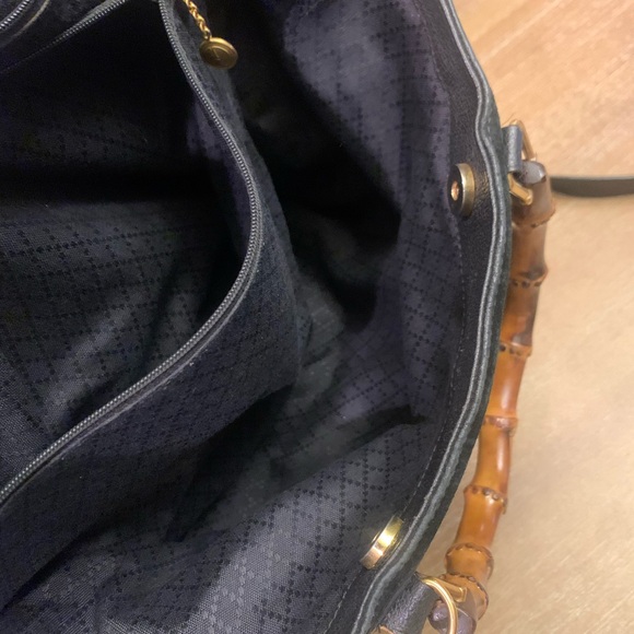 Authentic Gucci, bamboo black suede 2 way bag - Picture 12 of 16